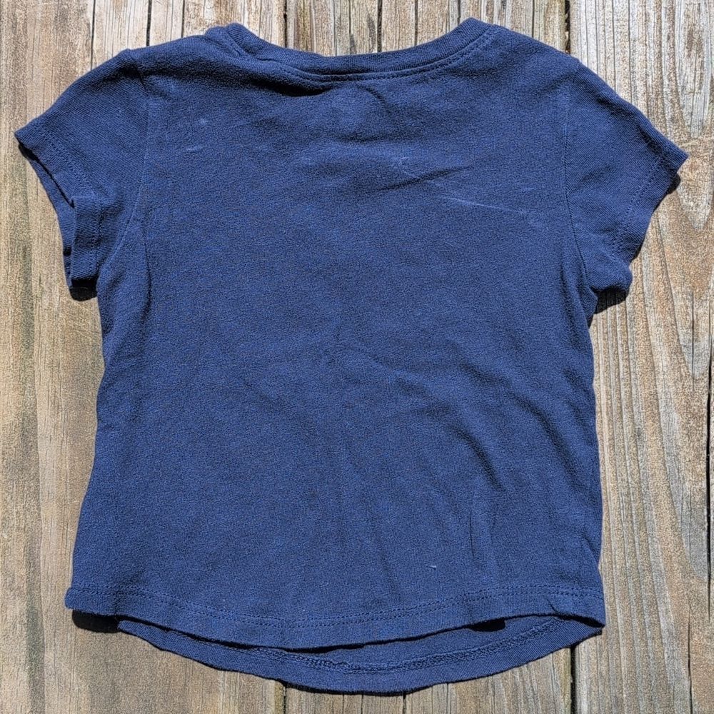 Old Navy 12-18 Month Girls Blue My Aunt Is Amazing Short Sleeve Tee Shirt - Picture 4 of 5